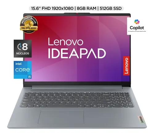 comprar Laptop Ideapad Slim 3 Intel Core I5 12450H 8GB RAM 512GB SSD 15.6\