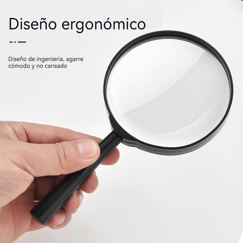 Lupa De Mano Alta Definición 7.8cm Diámetro Lectura Explorar