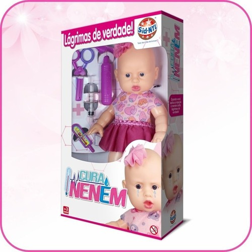 Boneca Que Chora Cura Neném - Sid Nyl