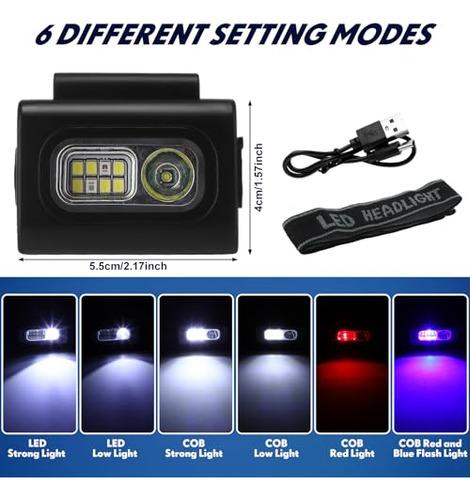 Luces Led Para Correr 6 Uds. Recargables, Reflectantes, Magn