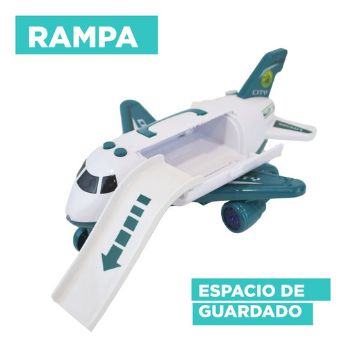 Avion Ambiental Con Luz Y Sonido Cksur0654