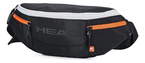 Riñonera Head Deportiva Urbana Color Negro Diseño De La Tela Lisa