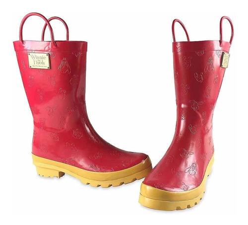 Winnie The Pooh Botas Para Lluvia Jebe Talla 6 Dama Disney