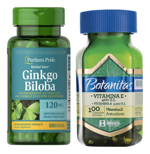 Ginkgo Biloba + Vitamina E - Unidad a $1208