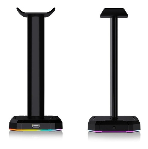 Imagen 3 de 9 de Soporte Gamer Auricular Redragon Scepter Pro Ha300 Rgb Hub