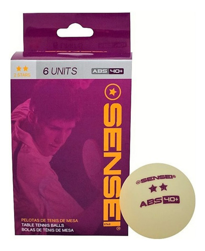 Pelotas Ping Pong Sensei 2 Estrellas Pack X 6 | Favio Sport