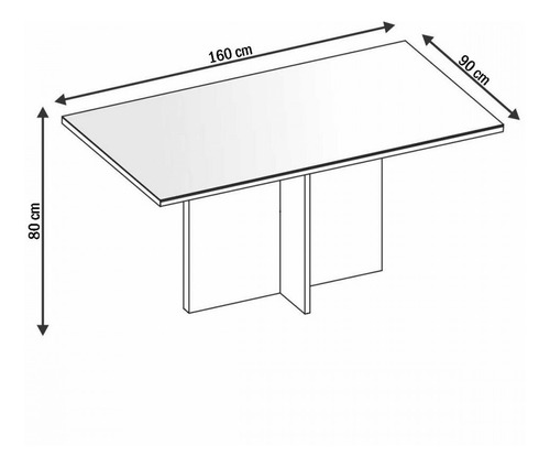 Mesa De Madeira Lisboa Com Tampo De Vidro Branco 050517 -
