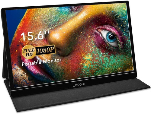Lepow - Monitor Portátil De 15,6  Full Hd 1080p Usb Tipo C