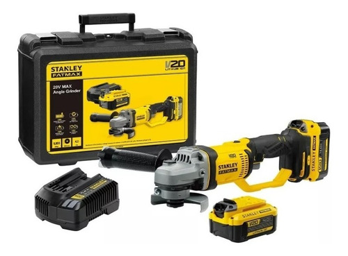 Amoladora Esmeril Angular 4 1/2 20v Stanley Scg400m2k