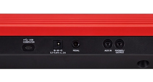 Teclado Sintetizador Roland Go Key 61 Teclas Rojo