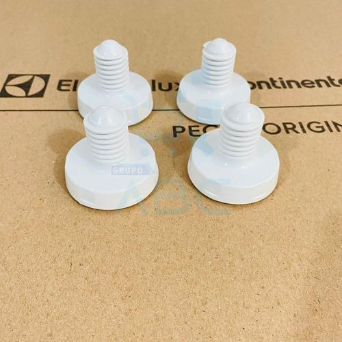 Imagem 6 de 7 de Kit 4 Pé Nivelador Maquina Electrolux Lt10b Lt12b Original