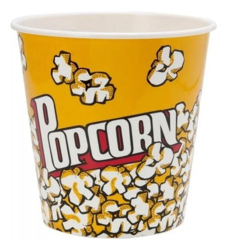 Kit 4 Balde Recipiente Medio Para Pipoca Pote Popcorn