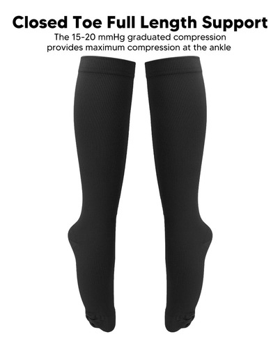 Sa De 1 Par De Calcetines De Compresión De 1520 Mm Hg Con