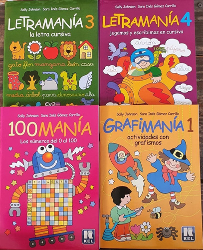 Lote X 4 Libros Letramanía 3 Y 4 100manía Grafimanía 1 Kel