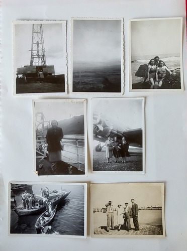 7 Fotos De Chile  Punta Arenas-bulnes Y Otros 1945 (ff172