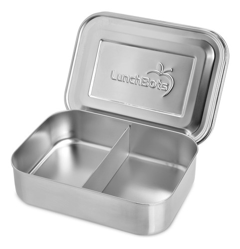 Lunchbots Caja Bento Pequena De Acero Inoxidable Dividido, 2