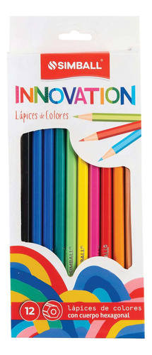 Lapices De Colores X12 Innovation Simball Escolar