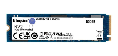 Imagen 3 de 4 de Disco Sólido Interno M.2 500gb Kingston Nvme Pcie Nv2