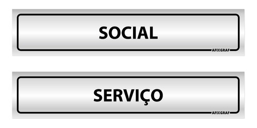 Kit 8 Placas Elevador De Social E Serviço