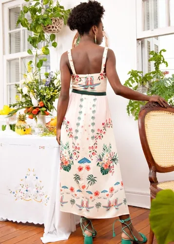 Vestido folhinhas sale antix