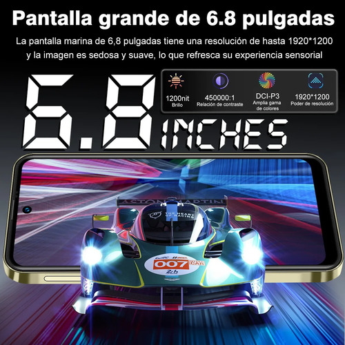 Teléfono Dual Sim 10gb Ram + 256gb Rom 6.79 Pulgadas Gran Pantalla Resolución 1920*1200 8000mah Octa Núcleo Smartphone