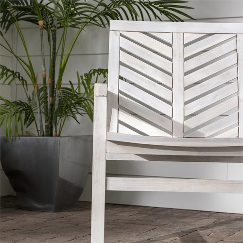 Sillas De Exterior Walker Edison Paquete De 2 Color Café Liso