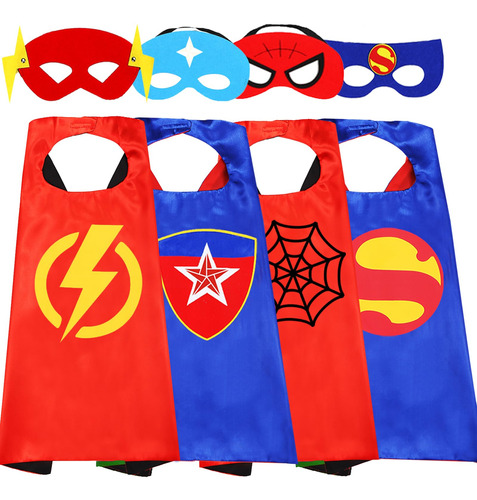 Capas Y Mascara De Superheroe Para Ninos, Disfraces De Super