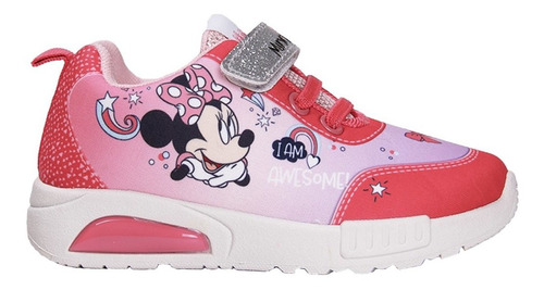 Zapatillas Niñas Footy Minnie Disney Luces Led Urbanas 