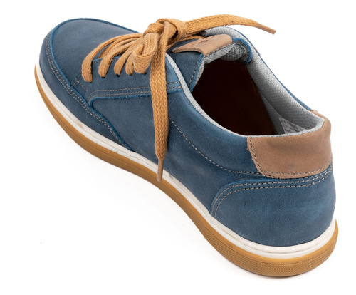 Imagen 3 de 6 de Zapatillas Urbanas Cuero Simon Azul Zurich