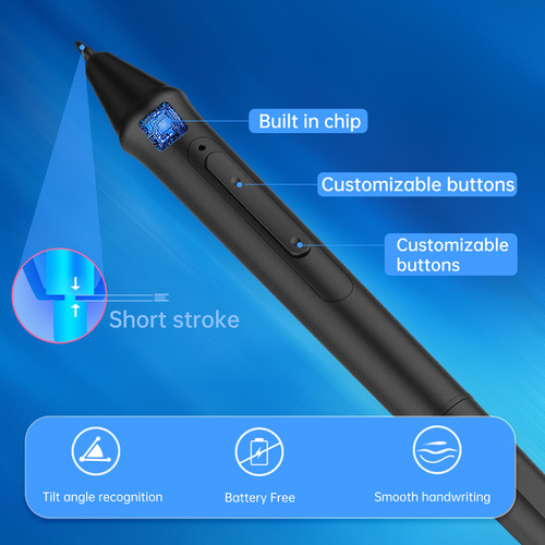 Caneta Stylus W517 Sem Bateria 8192 Níveis De Pressão Com 2