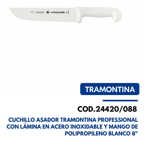24420088tramontina Cuchillo Carnicero 8 Profissional