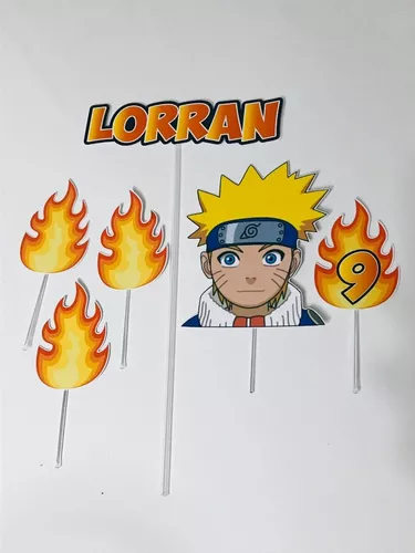 Topo De Bolo Naruto Personalizado