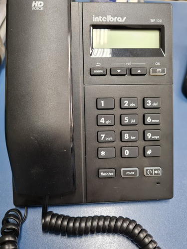 Telefone Ip Voip Tip 125i Poe Intelbras - Usado Com Fonte (Usado)