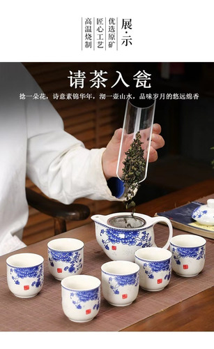 Imagen 10 de 10 de Juego De Té Chino: 1 Tetera + 6 Tazas