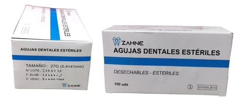 Agujas Dentales Desechables - 27g Y 30g - Largas Y Cortas