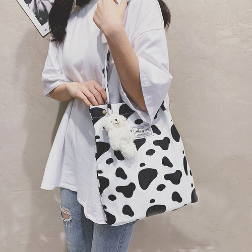 Bolso De Mano Simple Con Estampado De Cebra Y Leopardo