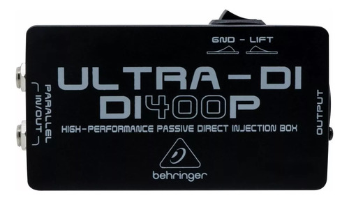 Direct Box Passivo Di400p Ultra Di400 - Behringer