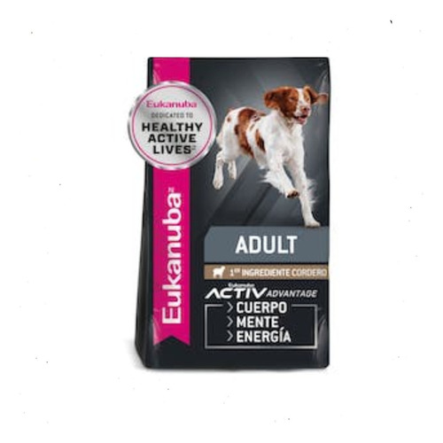 Alimento Eukanuba Cordero Perro Adulto Raza Mediana 15kg