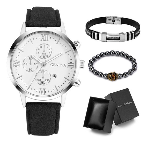 Juego De Relojes De Cuarzo Para Hombre, Pulsera Para Hombre,