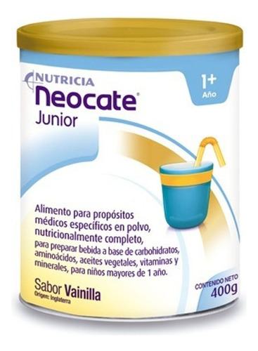 Neocate Junior Vainilla 400grs Lata Vainilla