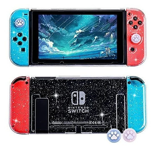 Carcaza Switch Fanpl Nintendo Transparente Controles Rígida