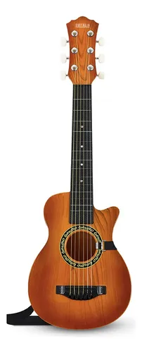 Guitarra de juguete para niños, 6 cuerdas, guitarra de 17 pulgadas, para  bebés, niños, linda guitarra, instrumento musical de desarrollo, juguete