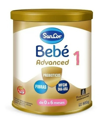 Sancor Bebe Advanced Formula Etapa 1 Lata X 800 Gr