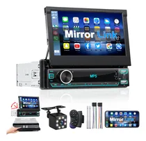 Comprar Estereo Hivoz De Pantalla 7 Pulgadas Bluetooth Usb Audio Vehiculos Autoestéreo Para Autos 1 Din Mirrorlink Táctil Retráctil Esteriocarro