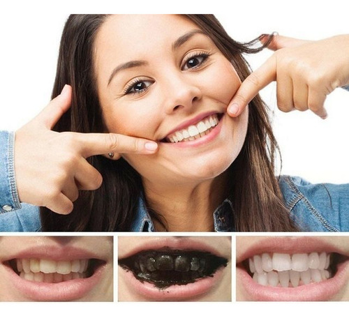 2 Carbon Activado Blanqueador De Dientes 100% Natural