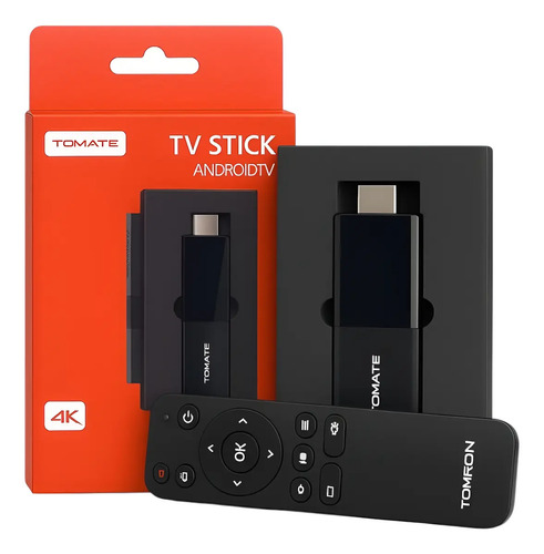 TV Stick Tomate MCD-123 Android 4K com Google Assistente e Chromecast Integrado