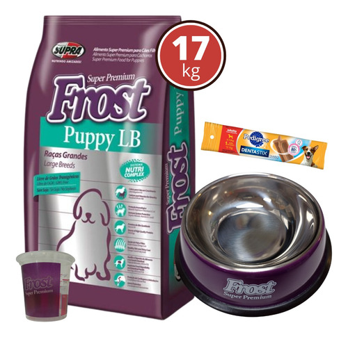 Alimento Cachorro Frost Raza Gde. 17kg + Regalos + Envio