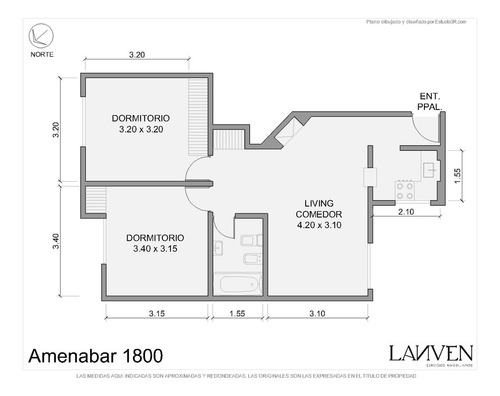 Venta Departamento 3 Ambientes - Belgrano