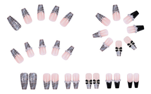 Uñas Postizas Pegamento De Uñas Postizas Decoradas Color Z157