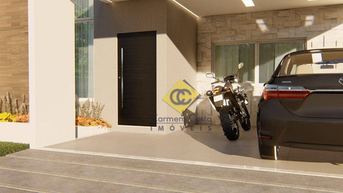 Imagem 6 de 19 de Lançamento!! Casa Linear Com Design Moderno No Condomínio Alphaville Em Rio Das Ostras!! - Ca2182